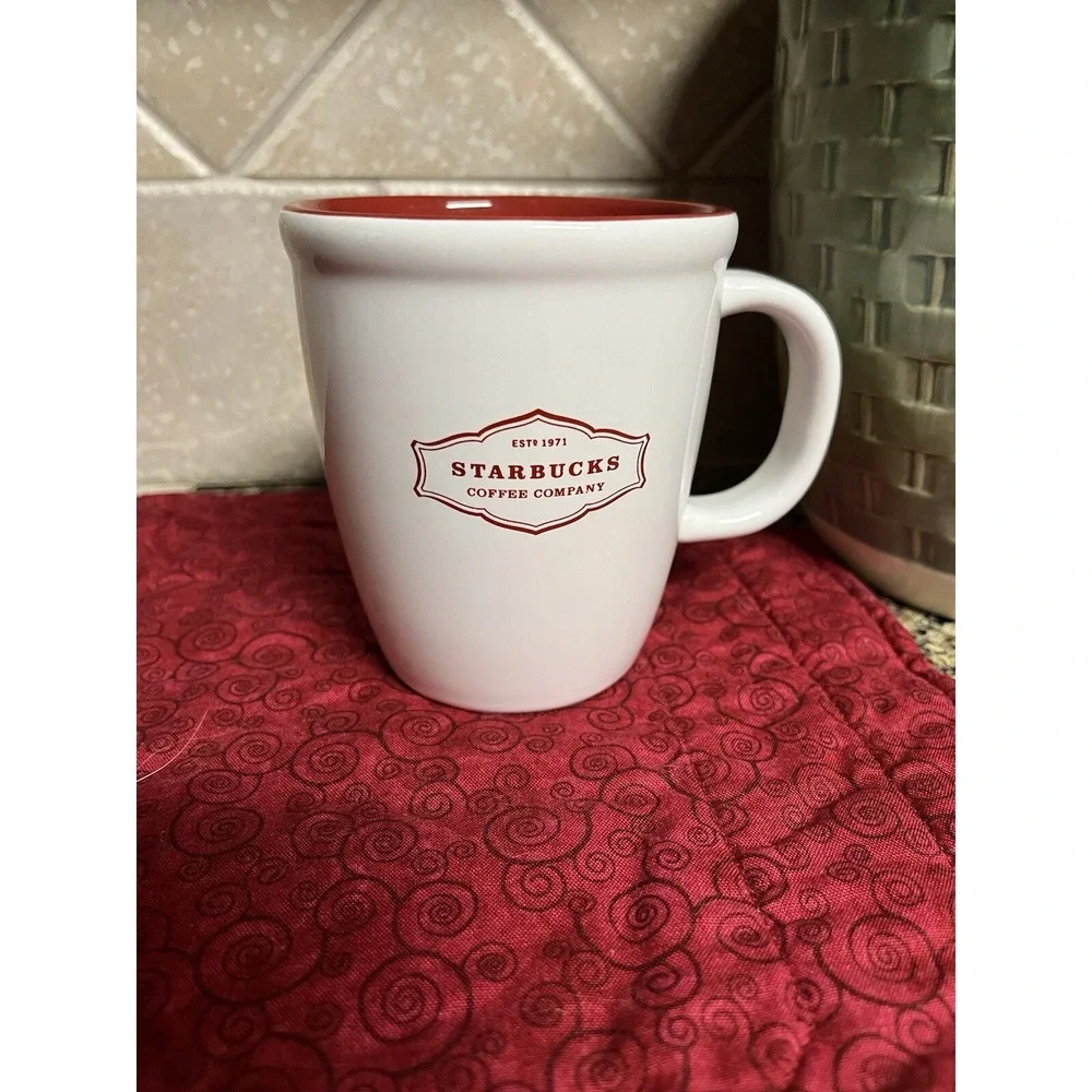 Starbucks Mug Starbucks White And Red Mug Original Style Mug